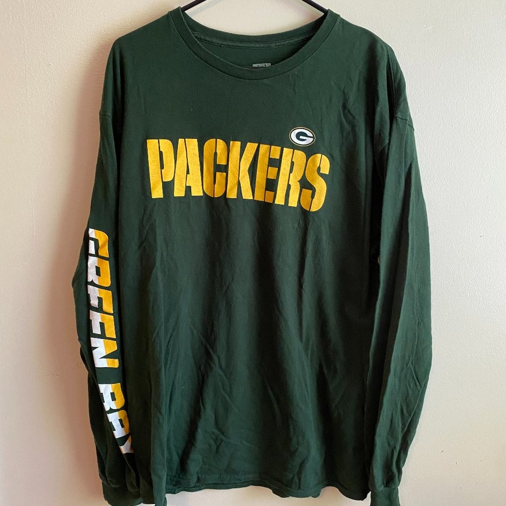 Junk Food Green Bay Packers Logo Long Sleeve Tee Shirt